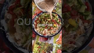 QURUTOB/  national dish of Tadjikistan #tiktok #asmr #cooking #food #shorts #streetfood