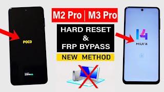 Poco M2 Pro/M3 Pro HARD RESET & FRP Bypass - MIUI 14 (without pc) 2024 | 100% working