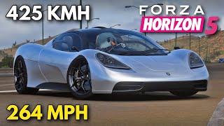 Forza Horizon 5 | 264 MPH (425 KMH) GMA T.50 Tune Setup | FH5 Speed Build Guide | Gordon Murray T50