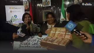 Lotería Nacional entrega premio mayor del sorteo "La Mejor Mamá del Mundo" de 250 mil bolivianos