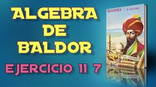 Algebra De Baldor Desde Cero   Ejercicio 11   7