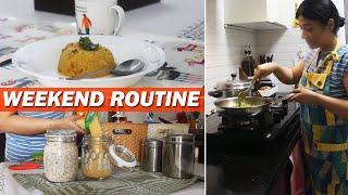 WEEKEND ROUTINE WITH KID | Day in a Life of Indian Homemaker | Cooking & Shopping Vlog |