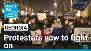 Georgia protesters fight on as Macron blames Russia • FRANCE 24 English