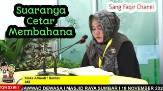 Siska Afrianti/ Banten Tilawah Dewasa MTQ Nasional XVIII Padang Sumatera Barat