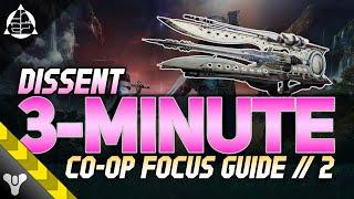 DISSENT (CO-OP FOCUS) GUIDE // MICROCOSM PART 2 // 3-Minute Campaign Walkthrough #destiny2 #campaign