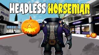 Aku Membuat Fake HEADLESS HORSEMAN Di Brookhaven W/ID - Roblox