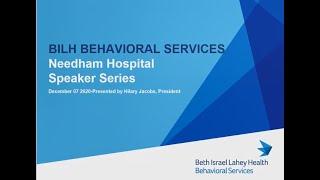 BID Needham Speaker Series: Behavioral Health During Uncertain Times