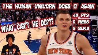 KRISTAPS PORZINGIS DOES IT AGAIN CAREER HIGH 40 PTS + COMEBACK WIN [REACTIOn]