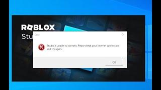 Fix Roblox Studio Error - Studio is unable to connect. Please check your internet connection