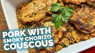 High Protein Couscous with Smoky Chorizo and BBQ Pork