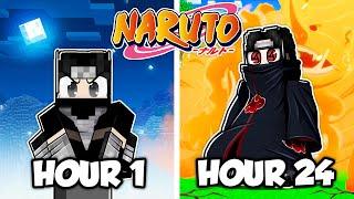 I Survived 24 HOURS as an ITACHI UCHIHA in Naruto Minecraft!