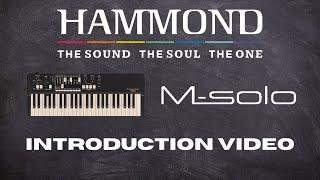 Hammond M-Solo Introduction Video