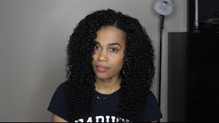 How I Blend my Transitioning Hair with My Deep Curly U-Part