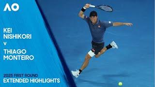 Kei Nishikori v Thiago Monteiro Extended Highlights | Australian Open 2025 First Round