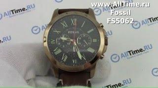 Обзор. Мужские наручные часы Fossil FS5062 с хронографом