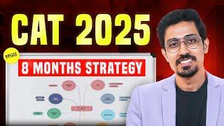 CAT 2025 Preparation Strategy ️ 8 MONTHS detailed timetable for beginners