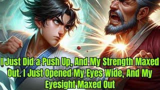 I Just Did a Push Up, And My Strength Maxed Out.I Just Opened My Eyes Wide,And My Eyesight Maxed Out