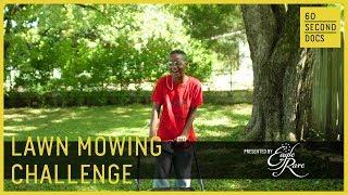 Lawn Mowing Challenge | Raising Men Lawn Care // 60 Second Docs