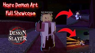 GUN DEMON ART?? | Hairo Demon Art Full Showcase + New Codes  | Demon Slayer RPG 2 [Roblox]