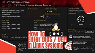 How To Enter BIOS / UEFI in Linux Systems