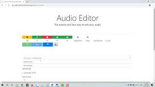 How to edit Audio files online