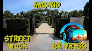 13 Madrid Spain El Retiro Park walking to the Rose Garden 8K 4K VR180 3D Travel