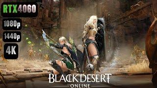 Black Desert Online RTX 4060 FPS TEST | Black Desert RTX 4060 & i5 12400F Benchmark 1080p/1440p/4K