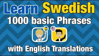 Learn 1000 Basic Phrases in Swedish with English Translation