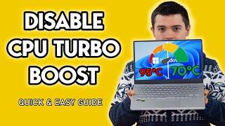 Overheating Laptop? - Disable CPU Turbo Boost Windows 11 | Windows 10 - 2022!