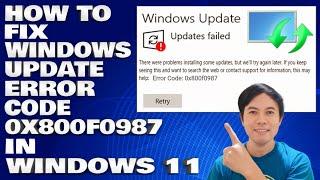 How To Fix Windows Update with Error Code 0x800f0987 in Windows 11