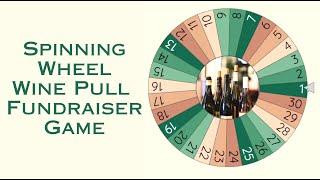 Spinning Wheel Wine Pull Fundraiser Game #fundraiseridea #fundraisingidea #fundraiser