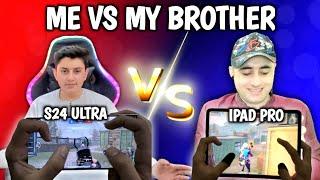 ME VS MY BROTHER | SAMSUNG S24 ULTRA VS IPAD PRO | PUBG MOBILE