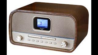 Soundmaster DAB970BR1 Stereo Retro Kompaktanlage DAB+/UKW, CD-MP3, USB, Bluetooth und Farbdisplay