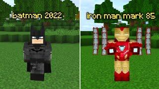 ADDON IRON MAN VS BATMAN MCPE 1.19+