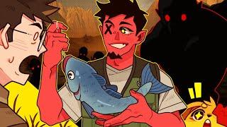 A FISHING HORROR GAME?!! | GONE Fishing (w/ H2O Delirious, Kyle, Squirrel)