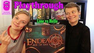 Endeavor: Age of Sail, Playthrough & First Impression (In English, board game, medium game)