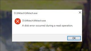 A Disk Error Occurred During A Read Operation - Can't Pin Folders To Quick Access - Fix