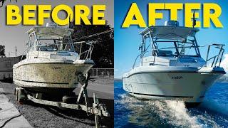 Rebuilding a $15,000 Facebook Marketplace Boat | FULL BUILD