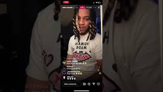 C Blu arguing with his girlfriend on ig live