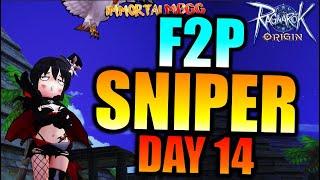F2P SNIPER!! DAY 14 F2P CHALLENGE! - RAGNAROK ORIGIN