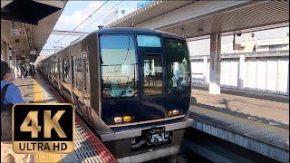 【4K Train View】JR Yamatoji Line, Nara to Oji Sta. JR大和路線快速　奈良駅→王寺駅