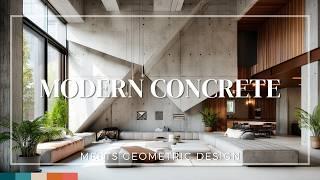 Modern Concrete Meets Geometric Design: A Perfect Match for Contemporary Living