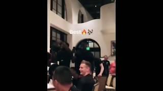 Dimitri Mitchell singing Initiation song at team Dinner Vlog