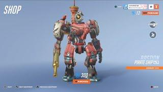 Overwatch 2:  Pirate Ship Bastion Skin‍️