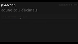 Round to 2 decimals