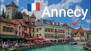 Annecy France historic center walking tour 4k( Annecy vielle ville)