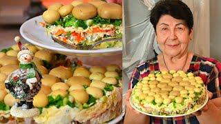 САЛАТ "ГОСТИ В ШОКЕ ИЗ ЧЕГО ЖЕ ОН"! А ВКУСНЫЙ КАКОЙ!ВЕК ЖИВИ-ВЕК УЧИСЬ! ОБАЛДЕННОЕ ПРАЗДНИЧНОЕ БЛЮДО