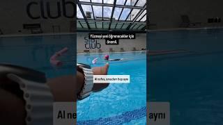 Bu hareketi başardığınızda yüzmeyi öğrenmeniz çok basit olacaktır. Yüzmenin temeli #yüzme #swimming