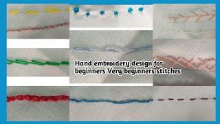 Hand embroidery very beginners stitches |All over stitches