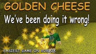 How To Get *GOLDEN CHEESE Ending* Easiest Game On Roblox (Official way)